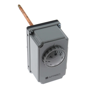 Termostat de imersie cu carcasa GTT/RG, cu sonda si teaca, reglabil din exterior