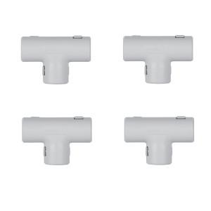 Teu pentru tub rigid, D 20 mm, Gewiss DX40220DY - set 4 bucati