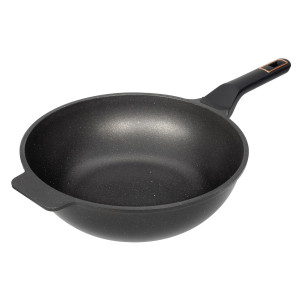 Tigaie wok PH-WP30, aluminiu, negru, 30 cm