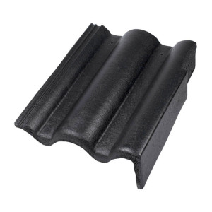 Tigla laterala dreapta BMI Bramac, Romana, antracit, suprafata Novo, 300 x 420 mm