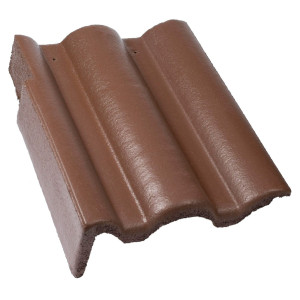 Tigla laterala stanga Bramac, Romana, maro, suprafata Novo, 330 x 420 mm