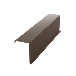 Bordura fronton Baudeman maro inchis mat (RAL 8019) 2000 x 312.5 x 0.45 mm