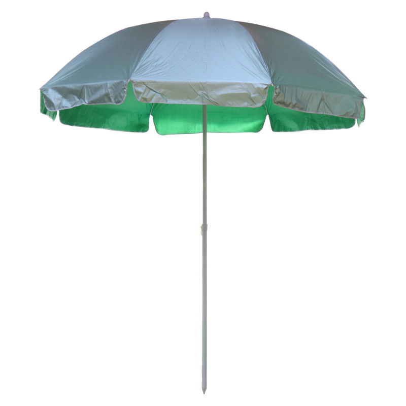 Umbrela soare de plaja / gradina, WH002-3, rotunda, structura metal, verde, D 240 cm