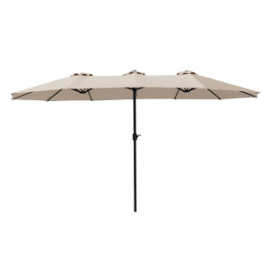 Umbrela soare de terasa / gradina Phoenix Grandio Mob, dreptunghiulara, structura metal, bej, 456 x 264 cm