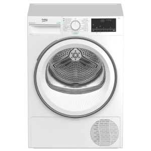 Uscator rufe automat Beko B3T68230, pompa de caldura, 8 kg, clasa A++, latime 59.7 cm, RecycledDry, tehnologie SteamCure, functi
