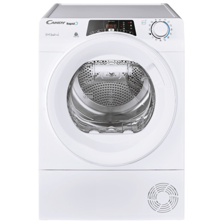 Uscator rufe automat Candy Rapido ROE H10A2TE-S, pompa de caldura, 10 kg, clasa A++, latime 60 cm, conectivitate Wi-Fi, Easy Cas