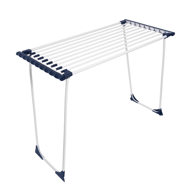 Uscator rufe extensibil Casa Si CasaFlex, alb + albastru, otel + plastic, 550 x 1100 x 40 mm