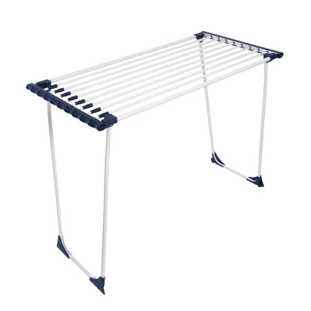 Uscator rufe extensibil Casa Si CasaFlex, alb + albastru, otel + plastic, 550 x 1100 x 40 mm