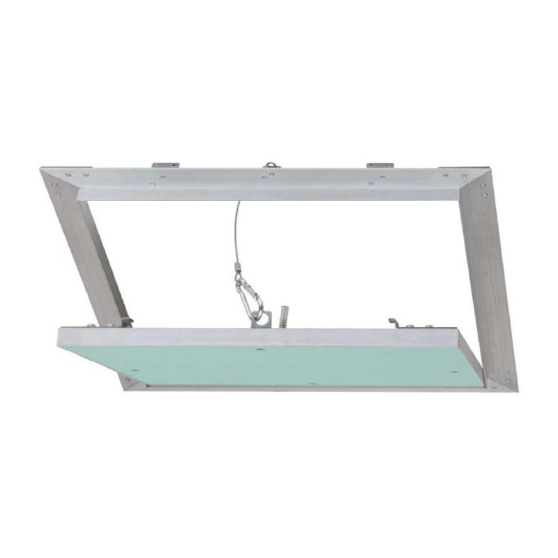 Usita vizitare Aluhydro Dakota, pentru perete, aluminiu + gips carton, 200 x 200 x 12.5 mm