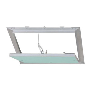 Usita vizitare Aluhydro Dakota, pentru perete, aluminiu + gips carton, 400 x 400 x 12.5 mm