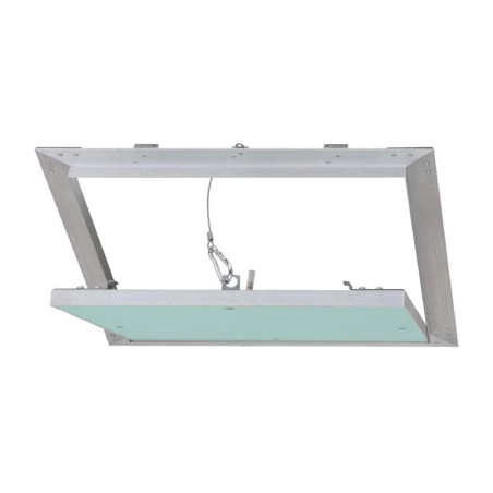 Usita vizitare Aluhydro Dakota, pentru perete, aluminiu + gips carton, 400 x 400 x 12.5 mm
