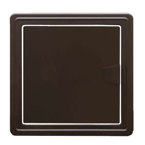 Usita vizitare, TE-MA, pentru instalatiile sanitare, maro, 15 x 15 cm