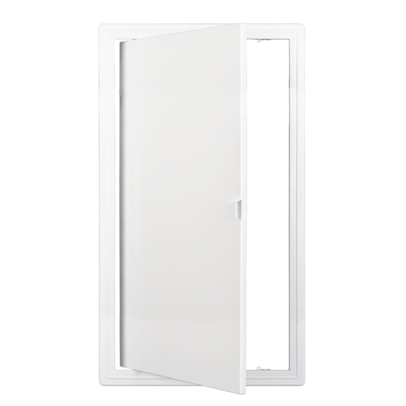 Usita vizitare, TE-MA, pentru mascarea golurilor de acces, plastic, alb, 200 x 400 mm