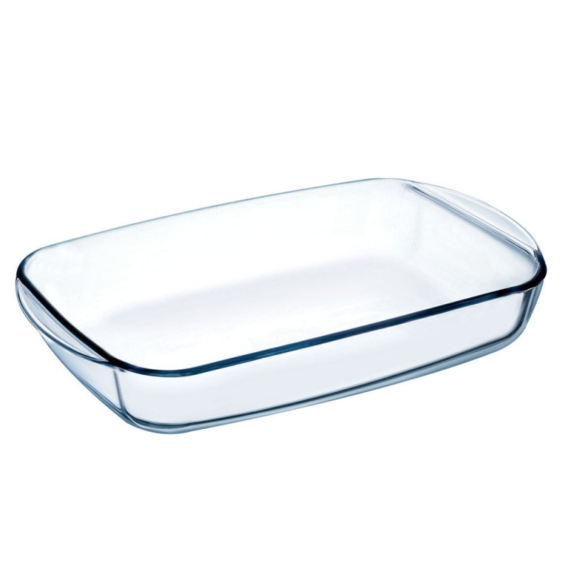 Vas termorezistent 247BN, sticla termica, dreptunghiular, transparent, 33 x 20 x 6 cm, fara capac