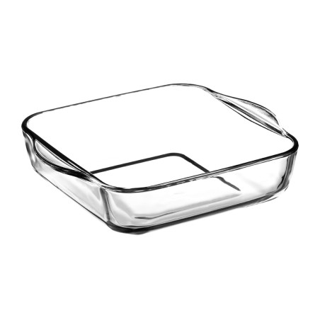Vas termorezistent 59034, sticla termica, patrat, transparent, 25.6 x 22 x 5.9 cm