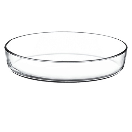 Vas termorezistent Borcam 59064, sticla termica, oval, transparent, 30.6 x 21.6 x 6 cm, fara capac