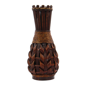 Vaza decorativa 09-18053, bambus, maro, 38 cm