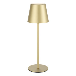 Veioza LED Moby 90576, 3.5W, lumina calda / neutra / rece, dimabila, comutator tactil, aurie, interior / exterior, moderna