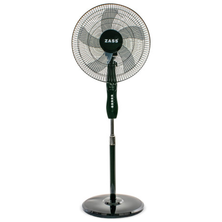 Ventilator cu picior Zass ZFTR 1615, 45 W, 3 viteze, diametru 41 cm, programator pana la 7.5 ore, functie de oscilatie 90 grade 