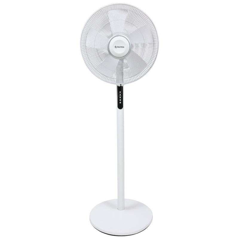 Ventilator cu picior / de birou Paxton V-3-400T, 55 W, 3 viteze, diametru 40 cm, timer, functie de oscilatie, alb, telecomanda