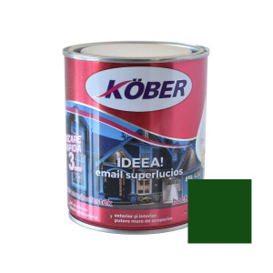 Vopsea alchidica pentru lemn / metal, Kober Ideea, interior / exterior, verde luminos, 0.75 L