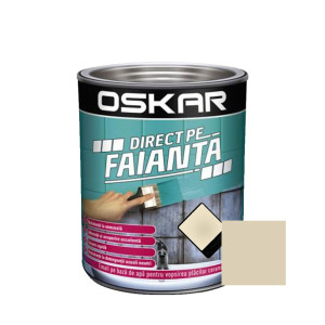 Vopsea Direct pe faianta Oskar, interior, pe baza de apa, crem / coral, 0.6 L