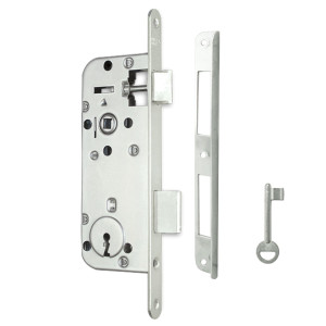 Broasca ingropata pentru usi interior, Abus Midi 7 BB N, cu 1 cheie, 90 x 40 mm
