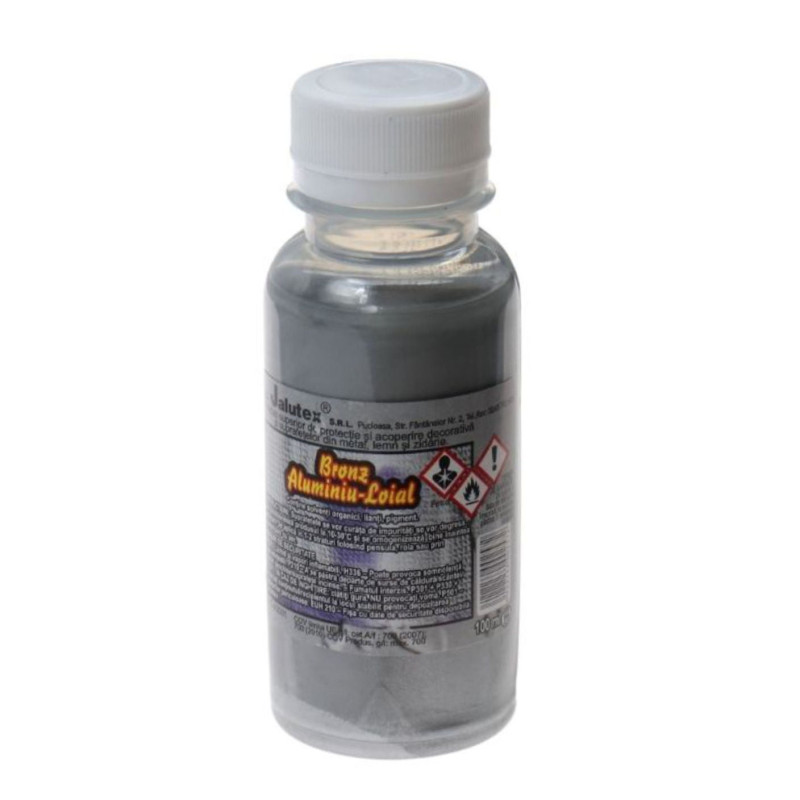 Bronz alchidic pentru lemn / metal, Jalutex, interior / exterior, argintiu, 0.1 L