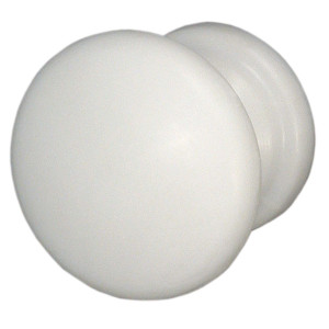 Buton pentru mobila, metalic, alb, M 484.09.11, 32 x 27 mm