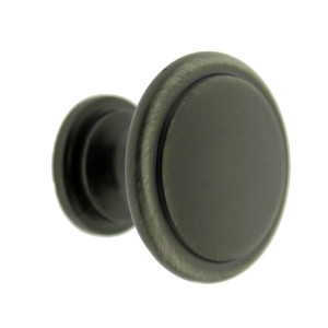 Buton pentru mobila, metalic, nichel antic, M 880.09, 30 x 23 mm