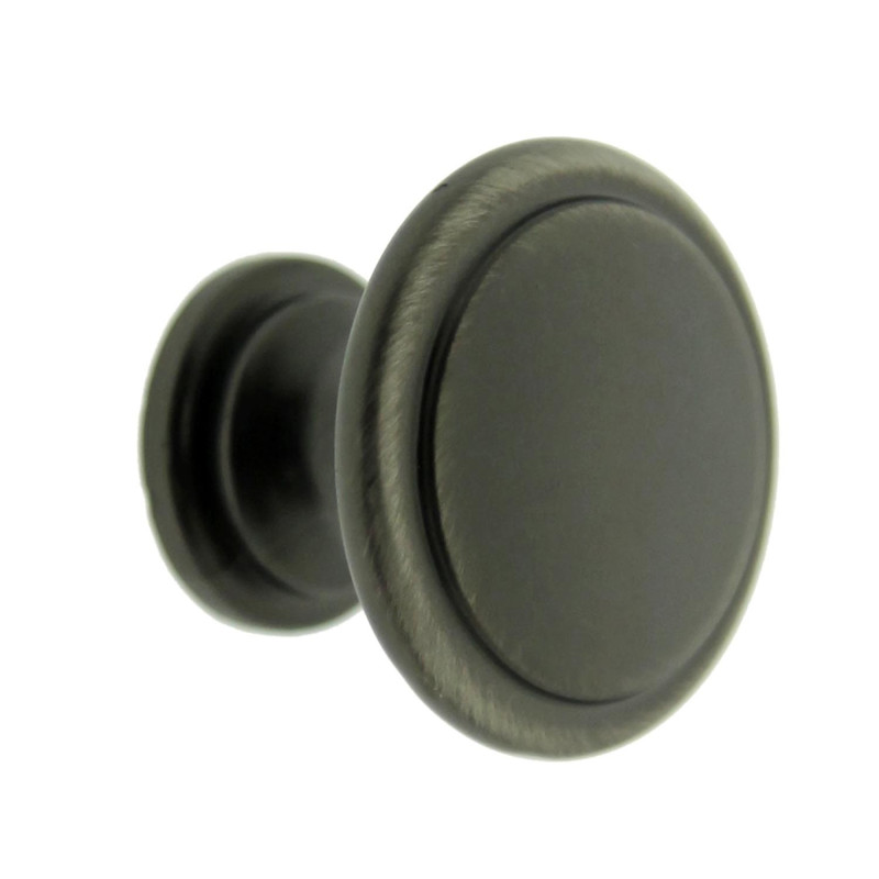 Buton pentru mobila, metalic, nichel antic, M 880.09, 30 x 23 mm