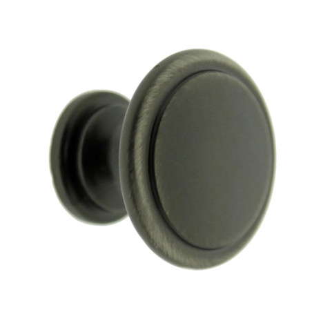 Buton pentru mobila, metalic, nichel antic, M 880.09, 30 x 23 mm