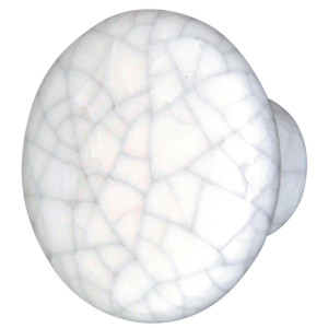 Buton pentru mobila, portelan, ivoire, model mozaic, M 485.20.100