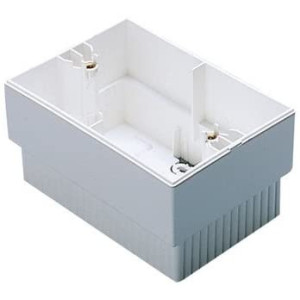 Cadru aparent Gewiss System Virna GW32431, 3 module, alb, pentru priza / intrerupator