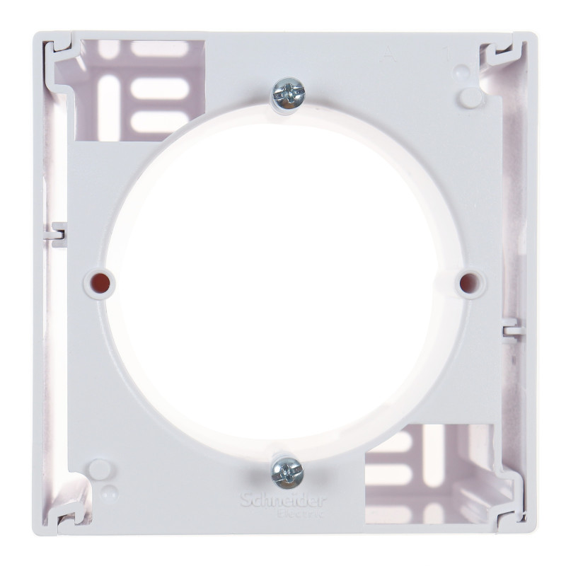 Cadru aparent Schneider Electric Asfora EPH6100121, 1 post, alb, pentru priza / intrerupator