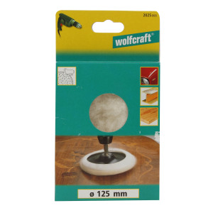 Calota de lustruire, din lana, Wolfcraft 2025000, 140 mm
