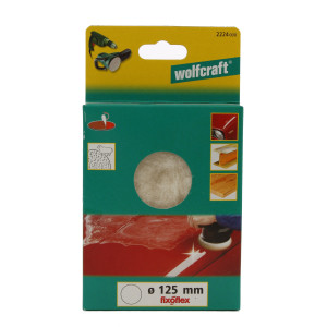 Calota de lustruire, din lana, Wolfcraft 2224000, 125 mm