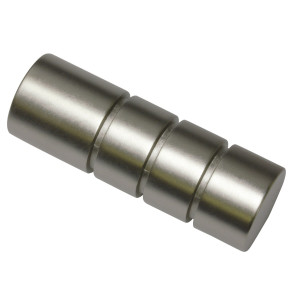 Cap galerie Europa Andra, 19 mm, argintiu satin 30019