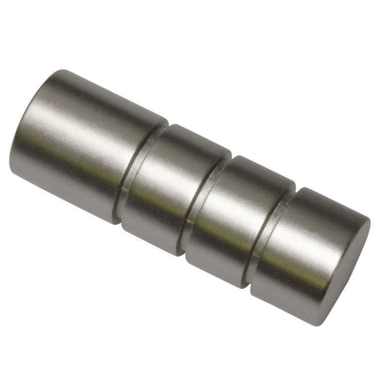 Cap galerie Europa Andra, 19 mm, argintiu satin 30019