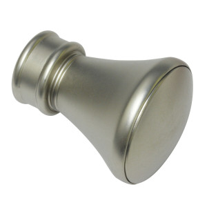 Cap galerie Lago, 19 mm, argintiu satin 30015