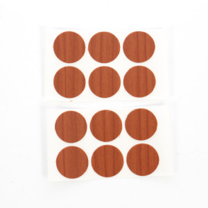Capac autoadeziv, pentru mascare suruburi mobila, 13 mm, calvados, set 12 bucati