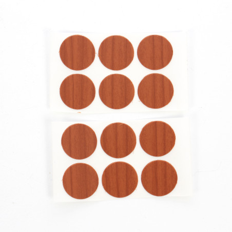 Capac autoadeziv, pentru mascare suruburi mobila, 13 mm, calvados, set 12 bucati