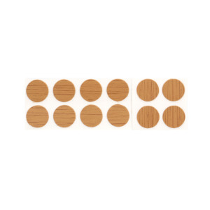 Capac autoadeziv, pentru mascare suruburi mobila, 9 mm, stejar, set 12 bucati