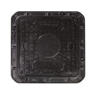 Capac compozit necarosabil, pentru zone cu trafic pietonal, 500 x 500 mm, A 15, CCSMCA50