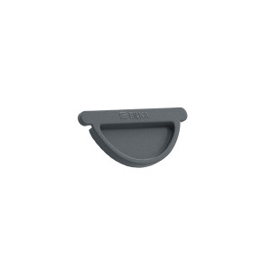 Capac de jgheab pentru sistem pluvial Bilka, metalic, grafit (RAL 7024), mat, D 125 mm