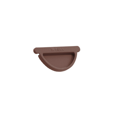 Capac de jgheab pentru sistem pluvial Bilka, metalic, maro ciocolatiu (RAL 8017), mat, D 125 mm