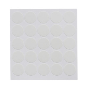 Capac mascare suruburi mobila, 12 mm, alb, set 100 bucati