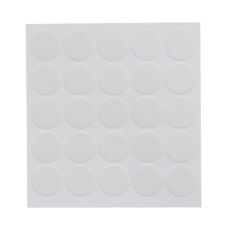 Capac mascare suruburi mobila, 12 mm, alb, set 100 bucati