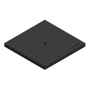 Capac pentru camin Vodaland, PP, negru, A15, 300 x 300 mm