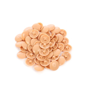 Capac plastic, pentru mascare suruburi mobila, PZ2, bej, set 50 bucati
